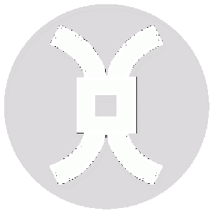 The badge of the order is (Fieldless) A millrind argent.